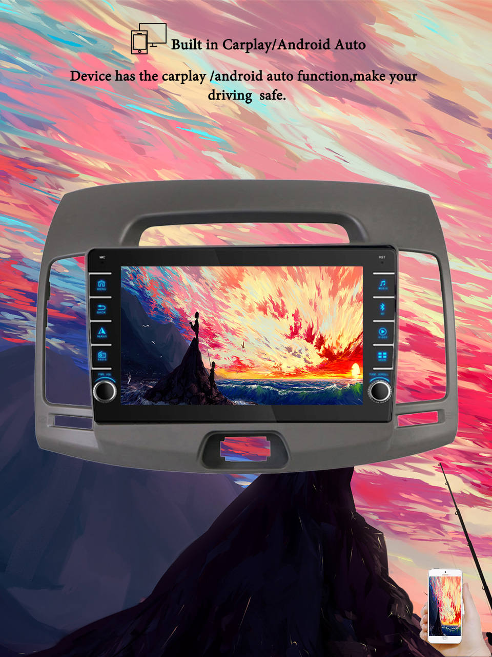 Tablet Danish Mobile & Accessories Photos - 8G+128G Android 14 For Hyundai Elantra
