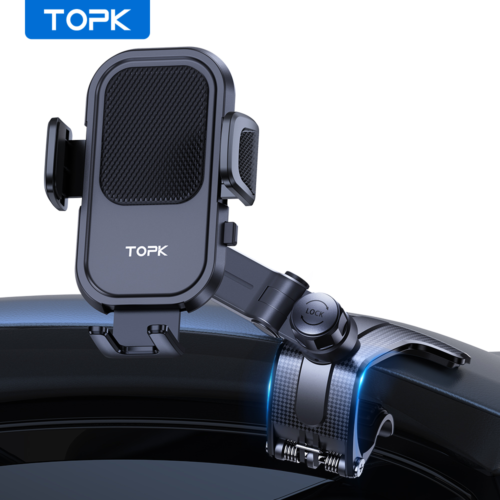 Car Accessories Tablet Holder - TOPK Car Phone Holder Universal Dashboard