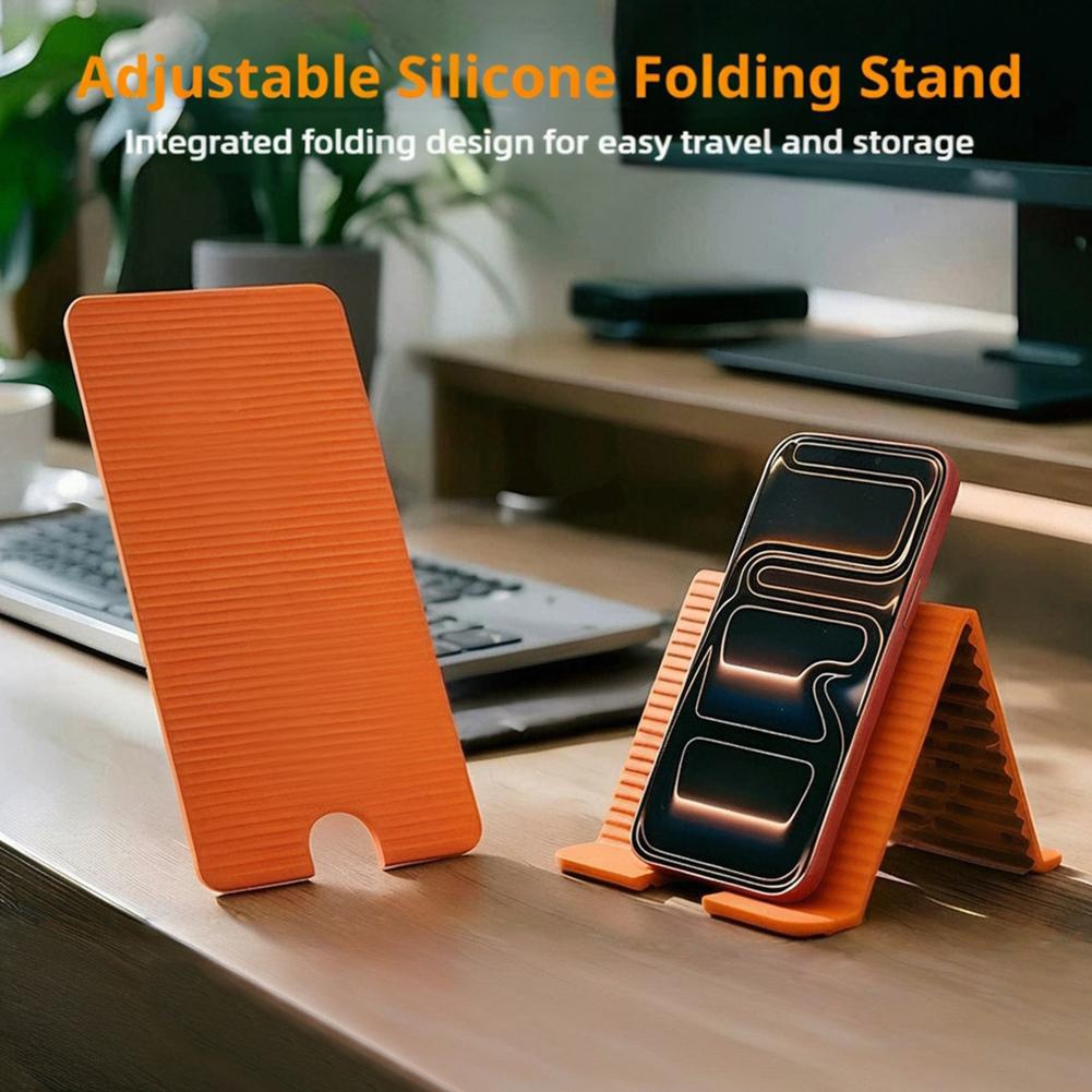 Laptop Tablet Accessories - Flexible Foldable Silicone Phone Holder For
