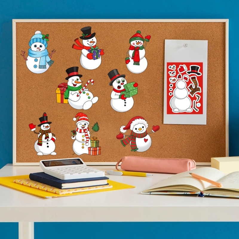 Best Tablet With Accessories - Christmas Snowman Decorative Stickers 24pcs Waterproof