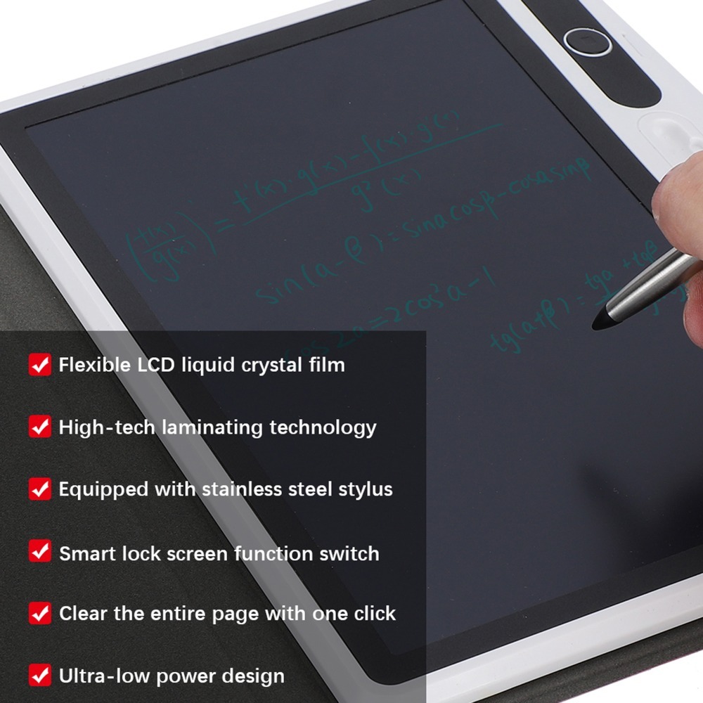 Tablet Sleeves & Cases Ipad Accessories - Black LCD Writing Tablet Small Light-Powered