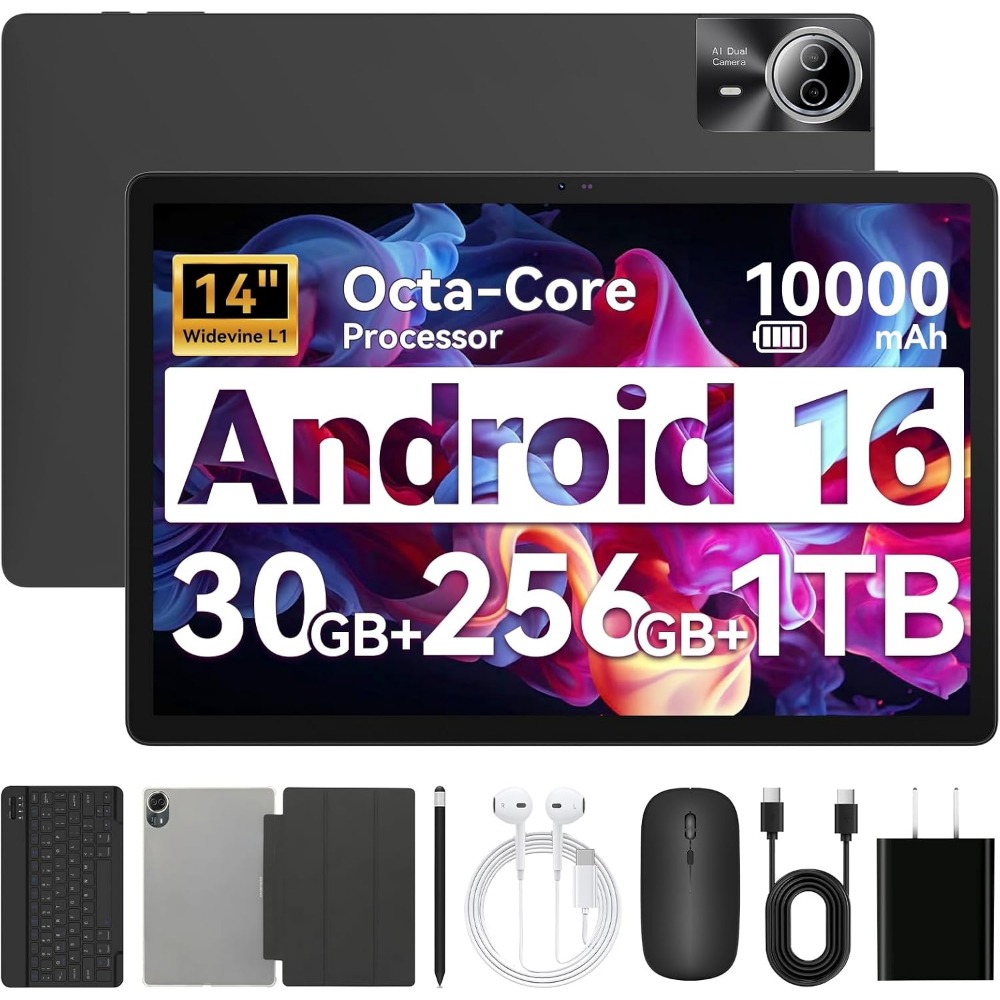 Ram Tablet Accessories - 14 Inch Android Tablet 30GB RAM