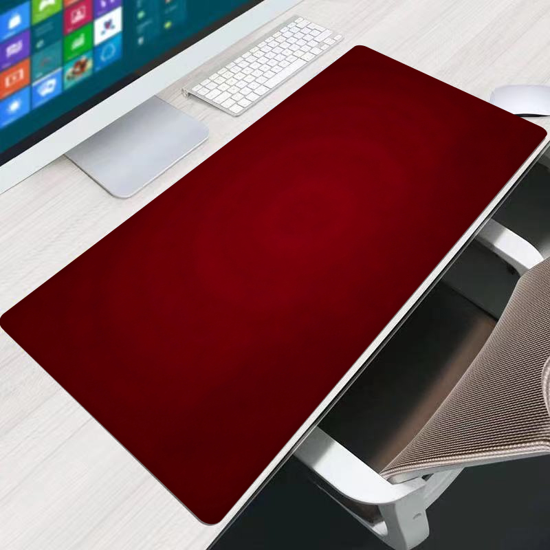 Laptop Tablet Accessories - Red Mouse Pad Office Extended Desk