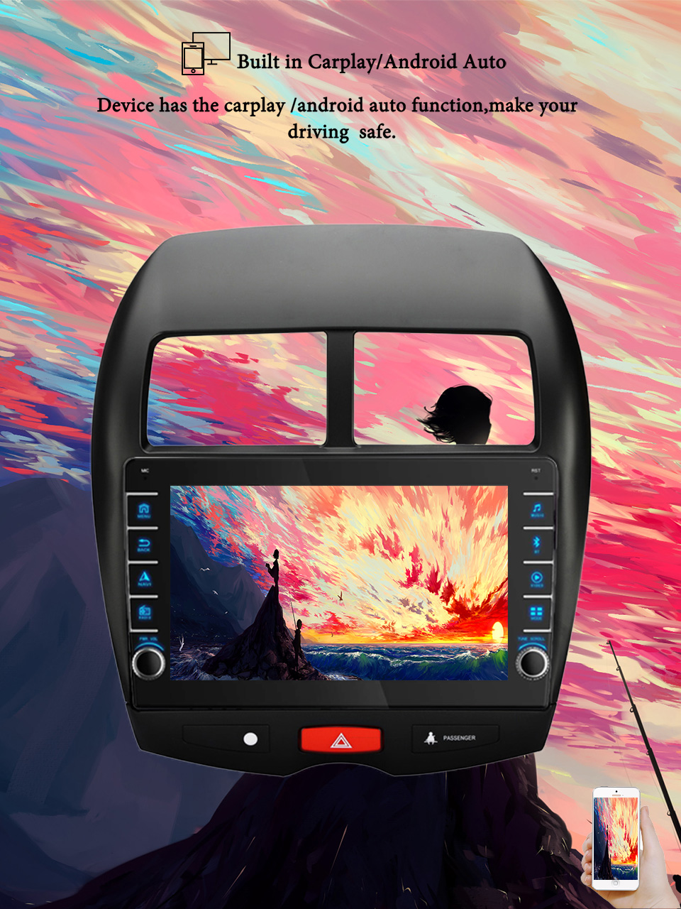 Tablet Danish Mobile & Accessories Photos - 8G+128G Android 14 For Mitsubishi ASX
