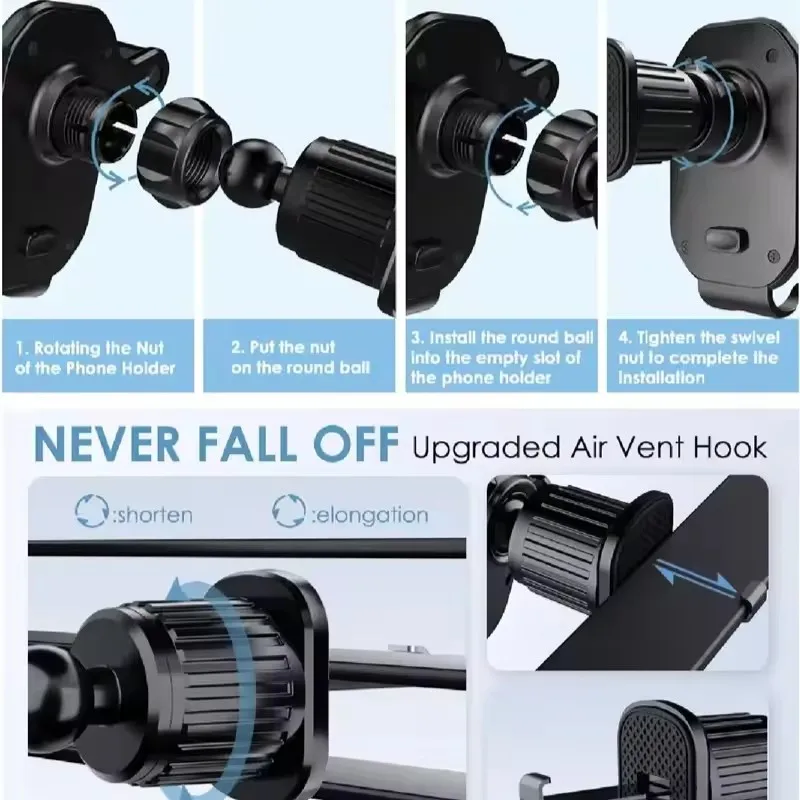 Car Phone Holder Car Air Vent  - Car Accessories Tablet Holder recension och pris