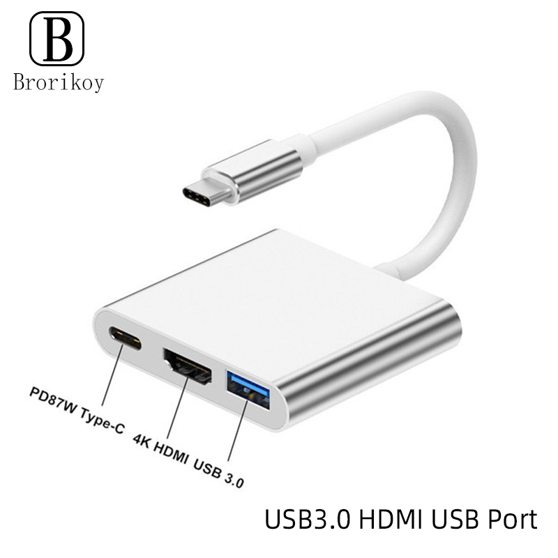 3 in 1 USB Type C Hub to 4K HD - Huawei Tablet Accessories recension och pris