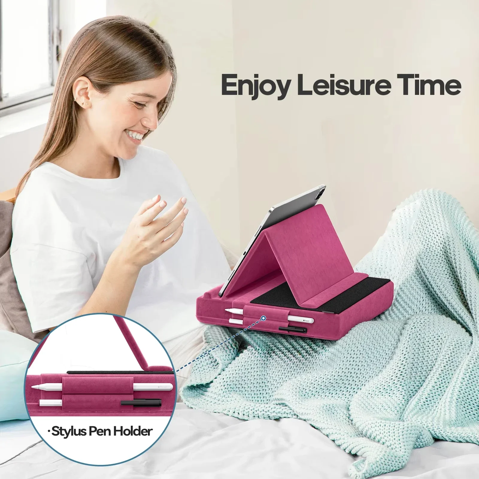 Upgraded Tablet Pillow Stand M - Tablet Lap Desk recension och pris
