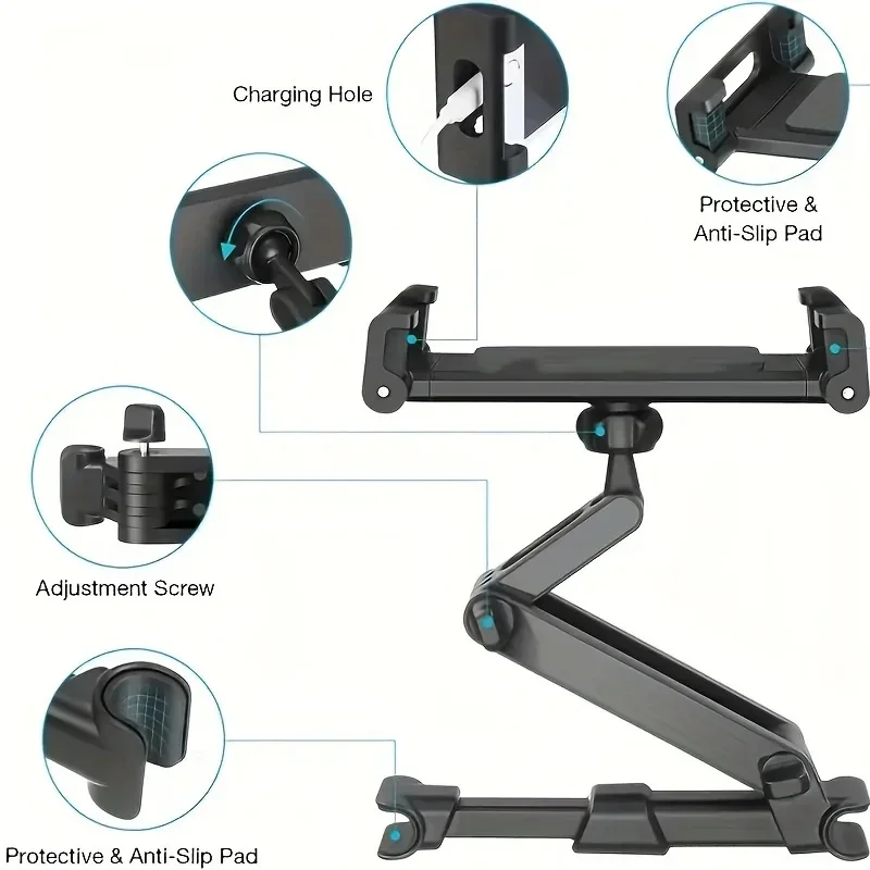 360 Degree Rotating Adjustable - Car Accessories Tablet Holder recension och pris