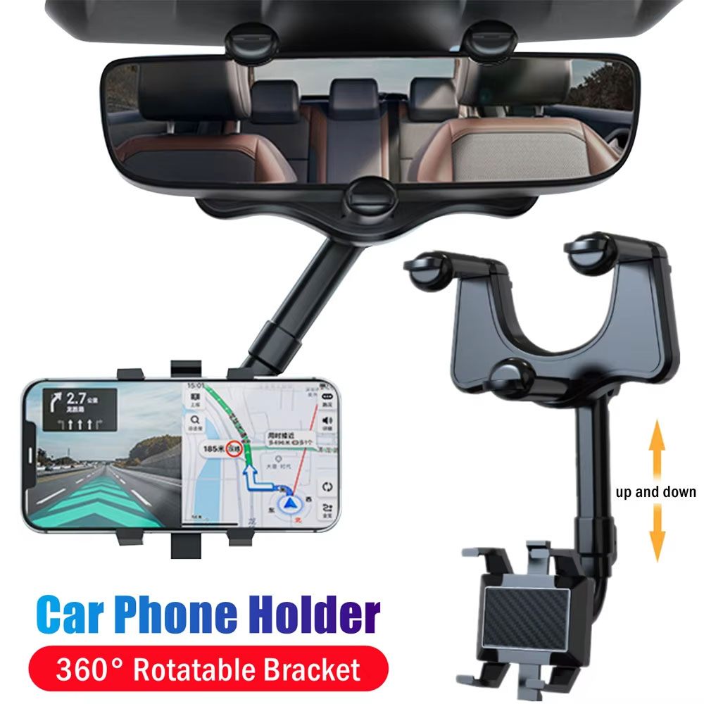 Adjustable Car Rearview Mirror - Car Accessories Tablet Holder recension och pris