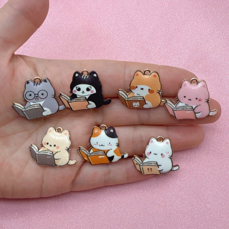 12pcs Cartoon Cute Alloy Print - Mobile & Tablet Accessories recension och pris