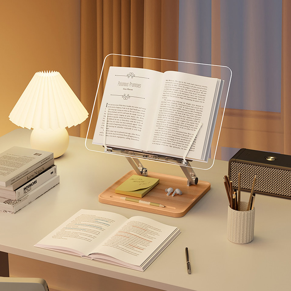 Wooden Reading Stand with Ligh - Laptop Tablet Accessories recension och pris